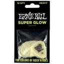 Ernie Ball 9226 - медиаторы,12 штук, светятся в темноте.