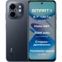 Смартфон Infinix Smart 9 3/128 ГБ Global для РФ, Dual nano SIM, Metallic Black