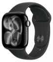Часы Apple Watch Series 11 42mm Jet Black Aluminum Case with Black Sport Band (GPS) (размер M/L)