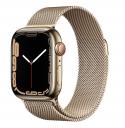 Apple Watch Series 7 41mm Gold Stainless Steel Case with Milanese Loop Gold (GPS+ Cellular)