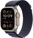 Часы Apple Watch Ultra 2 49mm (2024) Natural Titanium, (M) Navy Alpine Loop, (MYT33)