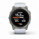 Часы Garmin EPIX PRO (Gen 2) 010-02804-11 Sapphire Edition 51 мм, титановый белый, DLC, белый силиконовый ремешок 2023