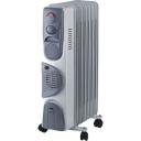 Масляный радиатор OASIS BB-15T, с терморегулятором, 1500Вт, 7 секций, 3 режима, серый [bв-15т]