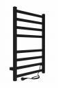 Полотенцесушитель электрический 800х500 INDIGO Oktava Slim 3 (LСLOKS3E80-50BRRt) универсальное подключение, черный