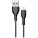 Кабель Borofone USB - Lightning (BX51), площадь сечения 0.2 кв. мм, длина 1 м, 1 шт., черный