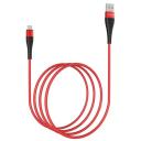 Кабель Borofone Кабель BOROFONE BX32 Munificent, USB - microUSB, 2,4A, черный только для зарядки, длина 1 м, 1 шт., красный