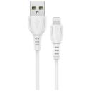 Кабель Borofone USB - Lightning (BX51) только для зарядки, площадь сечения 0.2 кв. мм, длина 1 м, 1 шт., белый