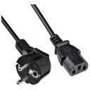 Кабель Buro CEE 7/7 - IEC С13 (AN23-1000-3), длина 3 м, 1 шт., черный