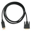 Кабель Buro DisplayPort (m)-DVI-D (Dual Link) (m), 2 м, черный (BHP DPP_DVI-2)