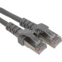 Патч-корд EXEGATE FTP-RJ45-RJ45-C5e-CU-2M-GY FTP, кат.5E, 2м, 4 пары, медь, многожильный, серый