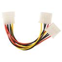 Разветвитель Cablexpert Molex - 2 x Molex (CC-PSU-1), длина 0.15 м, 1 шт., разноцветный