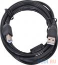 Кабель USB 2.0 AM/BM 3м Pro Gembird, феррит.кольцо, черный, пакет CCF-USB2-AMBM-10