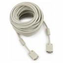 Кабель VGA Premium Cablexpert, 15M/15M, 20м, двойная экранировка, ферритовые кольца, пакет CC-PPVGA-20M