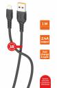 GoPower GP06L USB (m)-Lightning (m) 1.0м 2.4A ПВХ черный (1 / 200 / 800) [00-00022784]