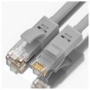 Патч-корд UTP cat.5e 1 Гбит/с RJ45 LAN CCA компьютерный кабель для интернета контакты 24K GOLD (GCR-LNC500) серый 10.0м