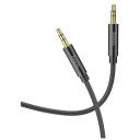 Кабель hoco. UPA19 mini jack 3.5 - mini jack 3.5, площадь сечения 0.75 кв. мм, длина 2 м, 1 шт., черный