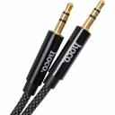 Аудиокабель Hoco upa19 3.5мм, 1м, нейлон (черный) 0L-00054491