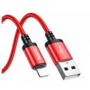 Кабель hoco. X89 USB - Lightning, длина 1 м, 1 шт., красный