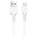 Кабель hoco. X20 Flash USB - microUSB, длина 3 м, 1 шт., белый
