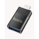 Адаптер-переходник Hoco с USB на Lightning для iPhone/ Переходник для флешки / Адаптер Lightning / Переходник для iPhone