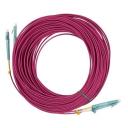 Патч-корд Hyperline FC-D2-504-LC/PR-LC/PR-H-10M-LSZH-MG 2 50/125 OM4 10м LSZH фиолетовый
