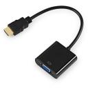 Переходник VGA KINGPRICE KP-HDMI(m)-VGA(f), HDMI (m) - VGA (f), 0.1м, черный