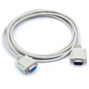 Переходник/адаптер KS-is COM(RS232) 9(M)-COM(RS232) 9(F), длина 1.5 м, 1 шт., белый