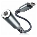 Аудио адаптер KS-is KS-392 USB-Cm на AUX 3.5мм гнездо на проводе