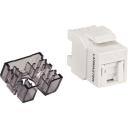 Модуль Lanmaster (LAN-OK45U5E/180R-WH) информ. KeystoneRJ45 кат.5E бел.