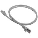 Патч-корд Lanmaster LAN-PC45 RJ-45 (m) - RJ-45 (m) CAT5e F/UTP, длина 1 м, 1 шт., серый