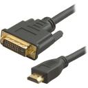 Кабель аудио-видео Lazso WH-141, HDMI (m) - DVI-D (m), 15м, GOLD, черный [wh-141(15m)]