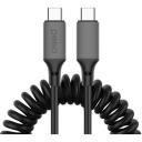 Кабель PERO DC-16, USB Type-C (m) - USB Type-C (m), 1.2м, черный [prdc-16cc]