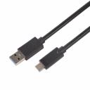 Кабель USB-A 3.0 – Type-C 3.1, 3А, 1м, ПВХ, черный REXANT, цена за 1 шт