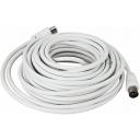 Шнур ТВ гнездо - ТВ штекер, длина 7 метров, белый Rexant, 1шт
