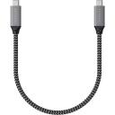 Кабель Satechi USB4 C to C 25см серый космос ST-U4C25M