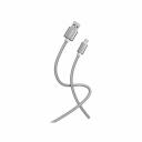 Кабель для зарядки и передачи данных S02 MicroUSB серый, 3 А, 1 м, Smartbuy (iK-12-S02dg), цена за 1 шт