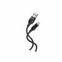 Кабель для зарядки и передачи данных S72 MicroUSB черный, 2.4 А, сил., 1м, Smartbuy (iK-12-S72b), цена за 1 шт