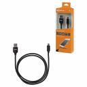 Дата-кабель, ДК 7, USB - micro USB, 1 м, тканевая оплетка, черный, TDM, цена за 1 шт