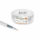 Кабель коаксиальный RG 6 CCS (100м) для внутр. прокладки белый народный, цена за 1 упак