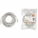 Патч-корд народный U/UTP Cat 5e 4PR 24AWG PVC, литой 20 м, серый, цена за 1 шт