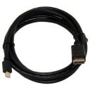 Кабель Telecom Mini DisplayPort - DisplayPort (TA682-1.8M), длина 1.8 м, 1 шт., черный