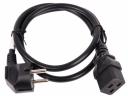 Прочие компоненты СКС LANMASTER Шнур питания C19-Schuko прямая, 3х1.5, 220В, 16А, черный, 1 метр [LAN-PP19/SH-1.0-BK]