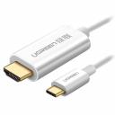 Кабель для компьютера Ugreen MM121 USB Type-C - HDMI 1.5 м, белый (30841)