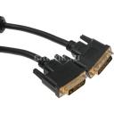Кабель DVI DVI-D (m) - DVI-D (m), GOLD , ферритовый фильтр , 3м, черный