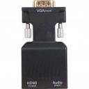 Кабели, шлейфы, переходники VCOM CA337A Переходник VGA(M)+audio+microUSB --> HDMI(F)1080*60Hz, VCOM <CA337A>[4895182225152]
