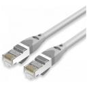 Vention Патч корд прямой SFTP cat.6A RJ45, кабель для интернета, провод, лан сетевой, шнур, 1.5 м, цвет серый
