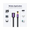 Сетевой кабель-удлинитель предназначен для коммутации компьютерных Ethernet-сетей со стандартами 10BASE-T (10 Мбит/сек), 100BASE-T(x) (100 Мбит/сек), 1000BASE-T(x) (1 Гбит/сек), 10GBASE-T (10 Гбит/сек). Для предотвращения электромагнитных помех и шумов каждая жила защищена дополнительной изоляцией из сверхвысокомолекулярного полиэтилена высокой прочности (HDPE). Продукция соответствует следующим сертификатам: RoHS, CE, FCC, TIA, ISO.