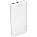 Внешний аккумулятор Borofone BJ27, 10000 mAh, 2 USB, 2.1 A, Li-pol батарея, с LED-индикатором, белый