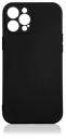 Накладка силикон с микрофиброй DF для iPhone 13 Pro Max Черный