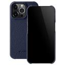 Кожаный чехол накладка Melkco для Apple iPhone 13 Pro Max (6.7") - Snap Cover, темно-синий